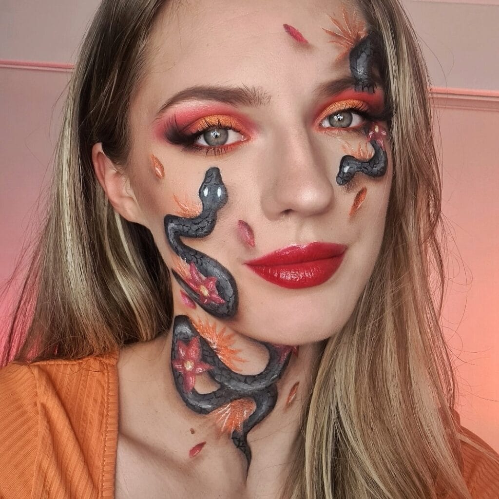 Maquillage artistique serpent Guingamp